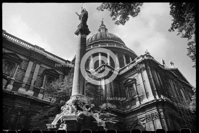 St Paul's Cathedral, City of London, c1955-c1980. Creator: Ursula Clark.