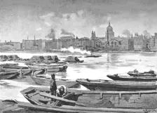 St. Paul's Cathedral from the South Bank of the River 1891. Creator: William Luker