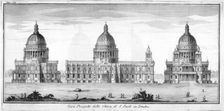 St Paul's Cathedral, London, 1742. Artist: Anon