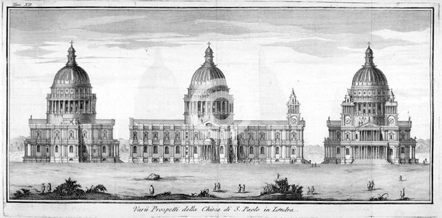 St Paul's Cathedral, London, 1742.           Artist: Anon