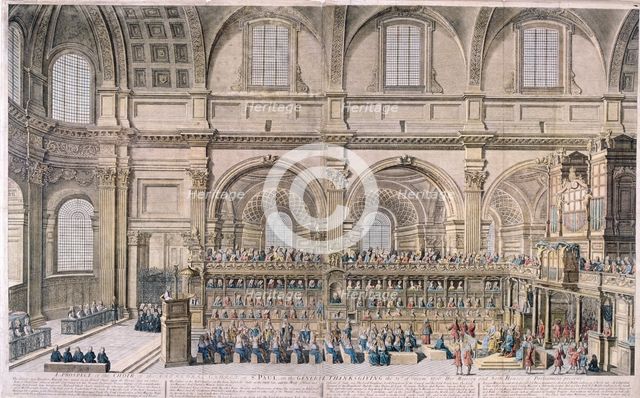 St Paul's Cathedral, London, 1706, (1707). Artist: Robert Trevitt