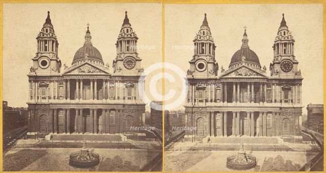 St. Paul's Cathedral, London, 1850s-1910s. Creator: E. Ryder.