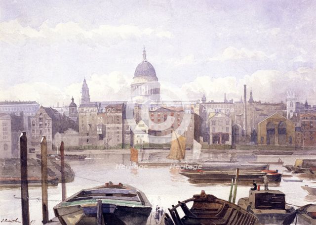 St Paul's Cathedral, London, 1887. Artist: John Crowther