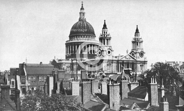 St Paul's Cathedral, London, 1924-1926. Artist: Unknown