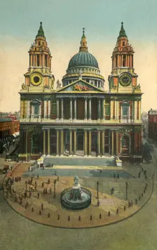St. Paul's Cathedral, London, c1910. Creator: Unknown
