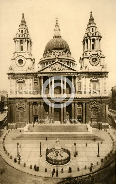 St. Paul's Cathedral, London, c1924. Creator: Unknown.