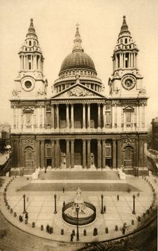 St. Paul's Cathedral, London, c1924. Creator: Unknown