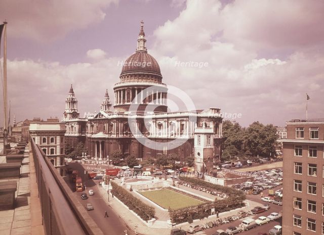 St Paul's Cathedral, London, c1955.  Creator: Arthur Charles Kirby Ware.