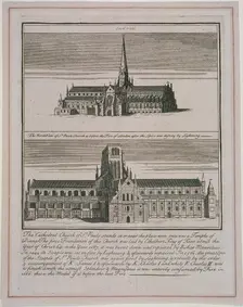 St Paul's Cathedral (old), London, c1650-80. Artist: Anon