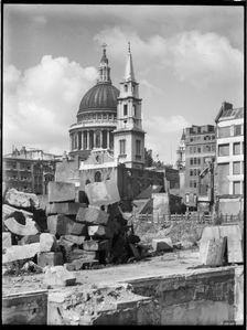 St Paul's Cathedral, St Paul's Churchyard, City of London, City of London, GLA, 1941-1945. Creator: Charles William Prickett