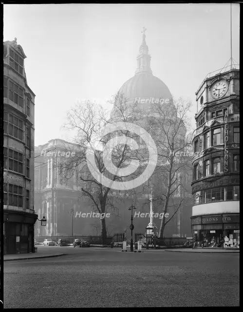 St Paul's Cathedral, St Paul's Churchyard, City of London, Greater London Authority, 1951-1960. Creator: Margaret F Harker.