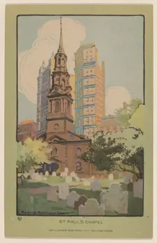 St. Paul's Chapel, 1914. Creator: Rachael Robinson Elmer