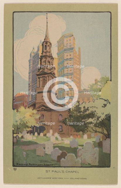 St. Paul's Chapel, 1914. Creator: Rachael Robinson Elmer.