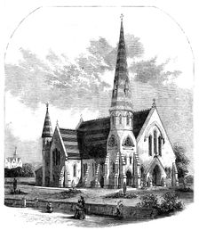 St. Paul's Church, West Smethwick, South Staffordshire, 1858. Creator: Unknown
