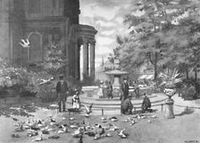 St. Paul's Churchyard 1891. Creator: William Luker
