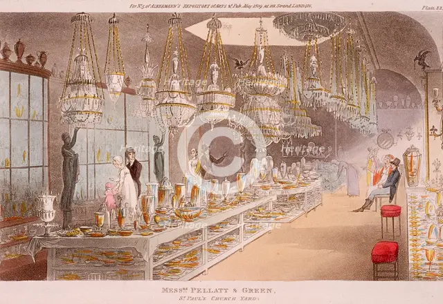 St Paul's Churchyard, London, 1809. Artist: Anon
