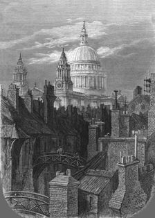 St. Paul's from the Brewery Bridge 1872. Creator: Gustave Doré