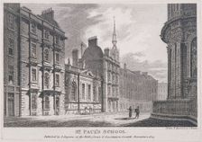 St Paul's School, London, 1807. Artist: Samuel Rawle