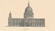 St. Paul's - south flank elevation 1889. Creator: W & AK Johnston