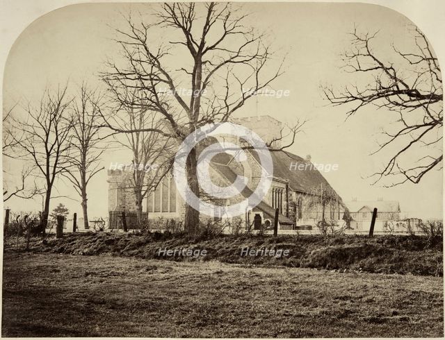 St Paulinus' Church, Crayford, London, c1865-c1894. Artist: Flaxman Charles John Spurrell.