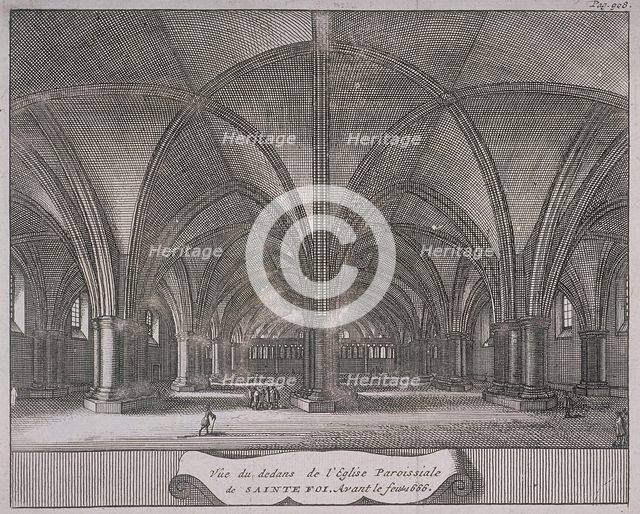 St Paul's Cathedral (old), London, c1650-80. Artist: Anon