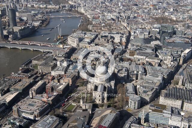 St Paul's Cathedral and the City of London, 2018. Creator: Historic England Staff Photographer.