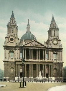 St. Paul's Cathedral c1900s. Creator: Eyre & Spottiswoode