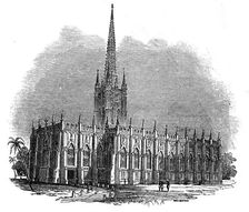 St. Paul's Cathedral, Calcutta, 1845. Creator: Josiah Wood Whymper