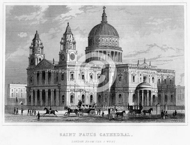 St Paul's Cathedral, City of London. Artist: Unknown