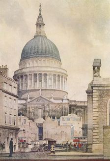 "St. Paul's Cathedral from the North", by Cyril A. Farey, F.R.I.B.A., 1943. Creator: Cyril Arthur Farey