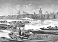 St. Paul's Cathedral from the South Bank of the River 1891. Creator: William Luker