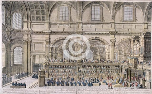 St Paul's Cathedral, London, 1706, (1707). Artist: Robert Trevitt