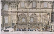 St Paul's Cathedral, London, 1706, (1707). Artist: Robert Trevitt