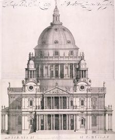 St Paul's Cathedral, London, 1702. Artist: Simon Gribelin