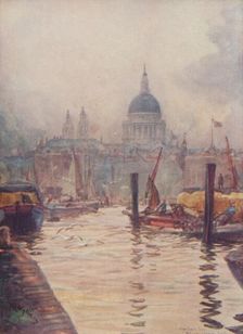 St. Paul's Cathedral, London 1910. Artist: William Lionel Wyllie