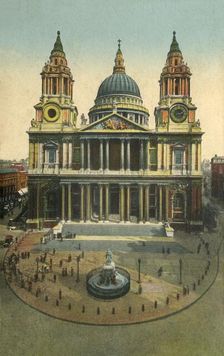 St. Paul's Cathedral, London, c1910. Creator: Unknown