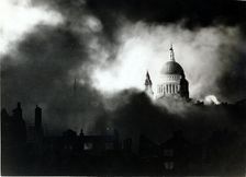 St Paul's Cathedral, London, during the Blitz, World War II, 29 December 1940