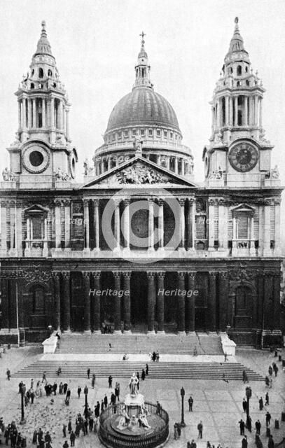 St Paul's Cathedral, London, early 20th century. Artist: Unknown