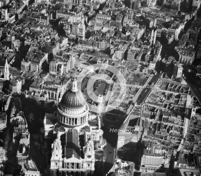 St Paul's Cathedral, London, October 1947. Artist: Aerofilms.