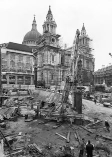 St Paul's Cathedral, St Paul's Churchyard, City of London, 01/10/1963. Creator: John Laing plc