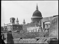 St Paul's Cathedral, St Paul's Churchyard, City of London, City of London, GLA, 1941-1945. Creator: Charles William Prickett