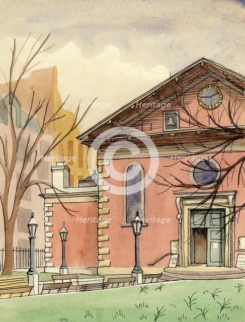 'St Paul's Church, Covent Garden', c1951.  Creator: Shirley Markham.