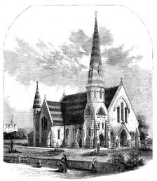St. Paul's Church, West Smethwick, South Staffordshire, 1858. Creator: Unknown