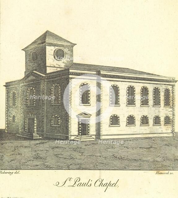 St. Paul's Chapel, 1809.  Creator: Hancock.
