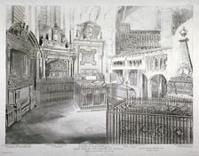 St Paul's Chapel, Westminster Abbey, London, 1812. Artist: J Bluck