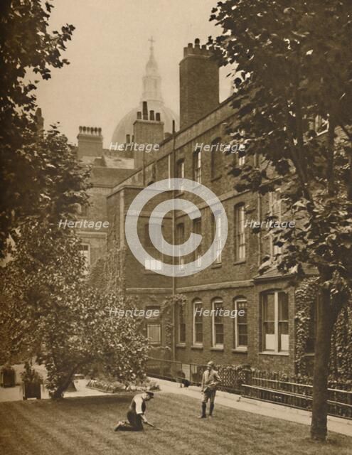 'St. Paul's Dome Brooding Over The Roof-Tops of Amen Court', c1935. Creator: Donald McLeish.