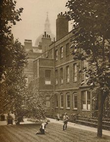 St. Paul's Dome Brooding Over The Roof-Tops of Amen Court c1935. Creator: Donald McLeish