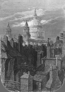 St. Paul's from the Brewery Bridge 1872. Creator: Gustave Doré