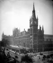 St Pancras Hotel (Midland Grand Hotel), Camden, London, from the east, c1910. Creator: Bedford Lemere and Company