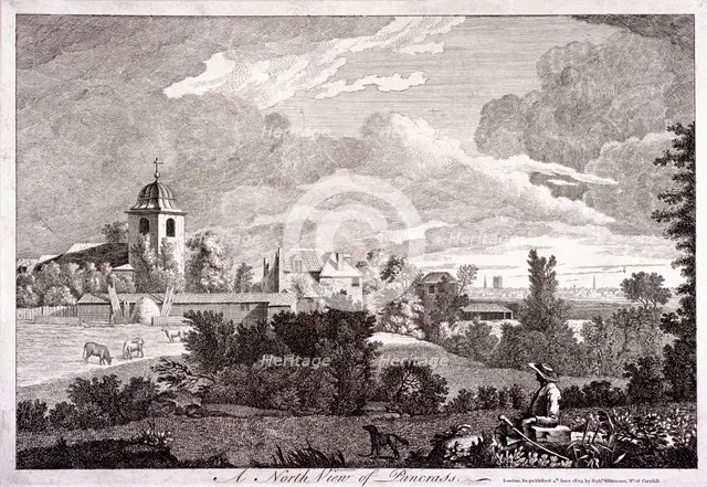 St Pancras, London, 1805. Artist: Anon